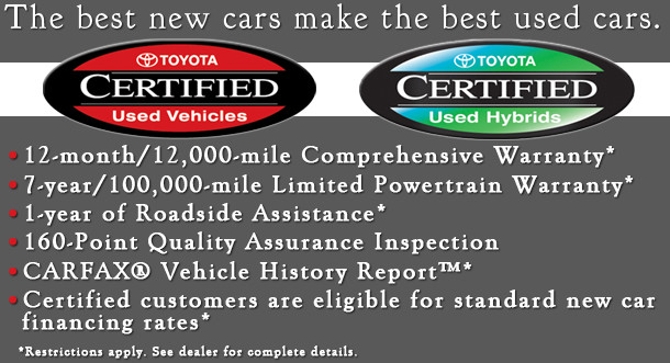 Anderson Toyota Certified PreOwned Serving the Rockford IL area