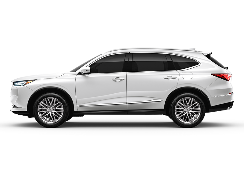 White 2022 Acura Mdx With Espresso Interior