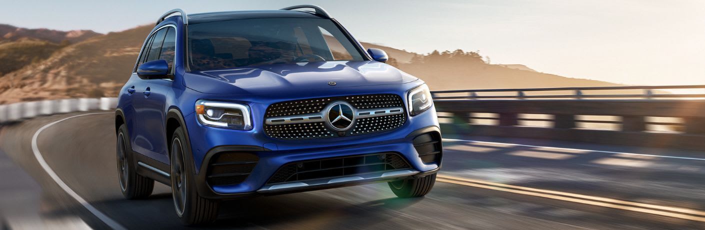 2023 Mercedes-Benz GLB SUV on the road