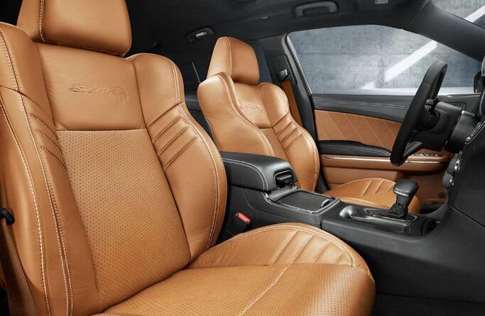 Side view of the sports seats in the 2023 Dodge Charger.