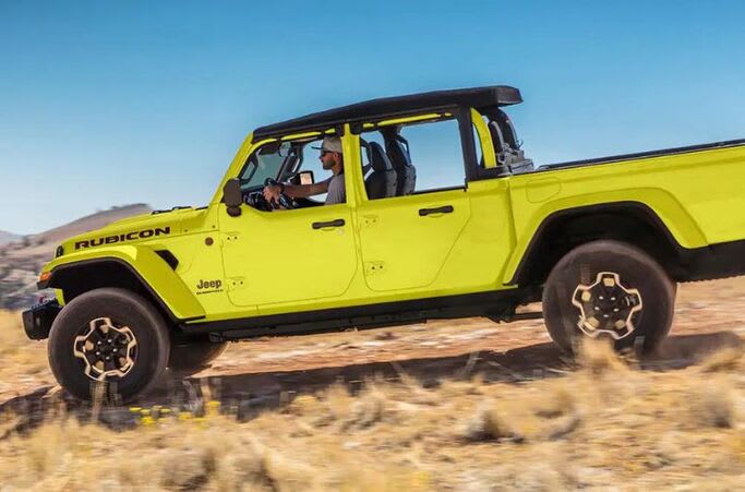 Half doors in the 2023 Jeep Gladiator