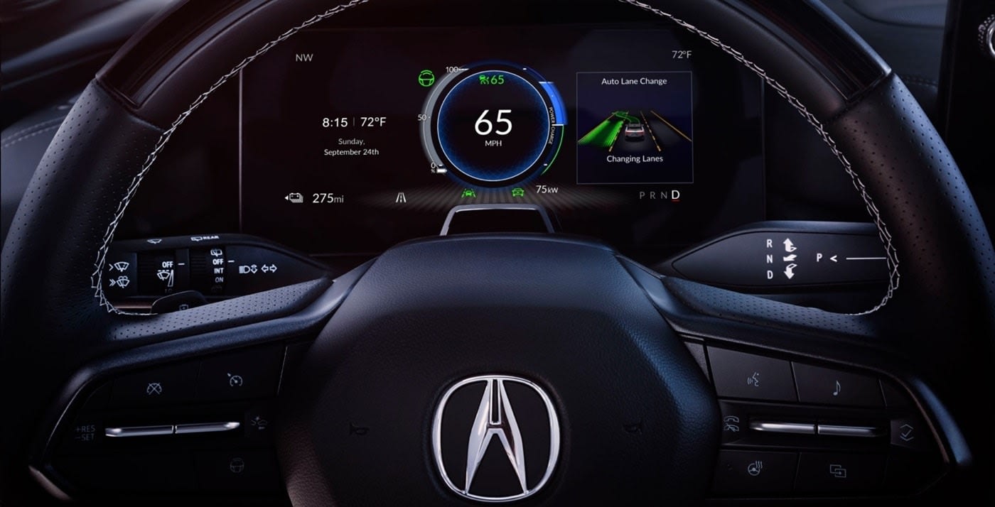 2024 Acura ZDX Information Cluster