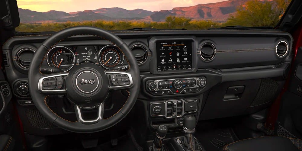 Jeep Gladiator Tyler, TX - interior view of the Gladiator