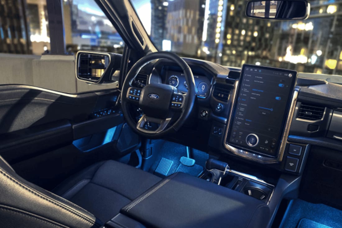 Ford F-150 Lightning Mt. Pleasant, TX - interior view of F-150 Lightning