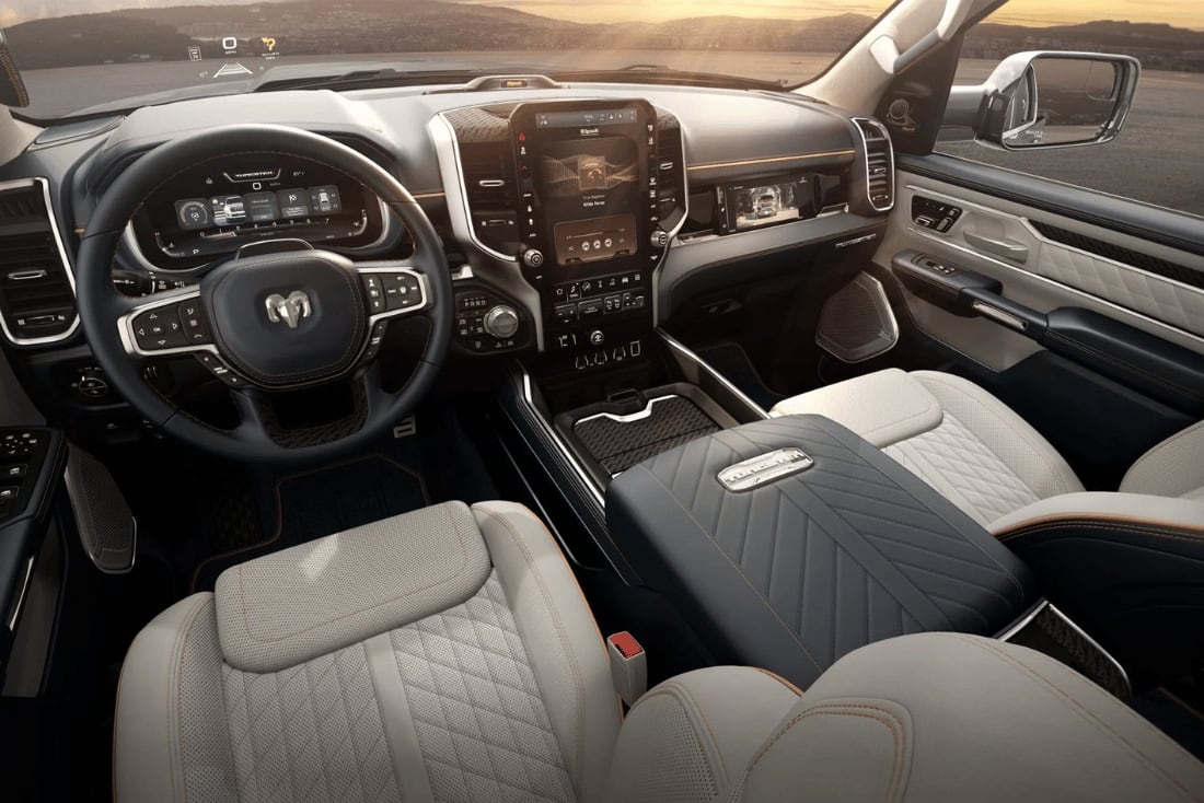 interior view of a Ram 2500 for sale near Tyler, TX