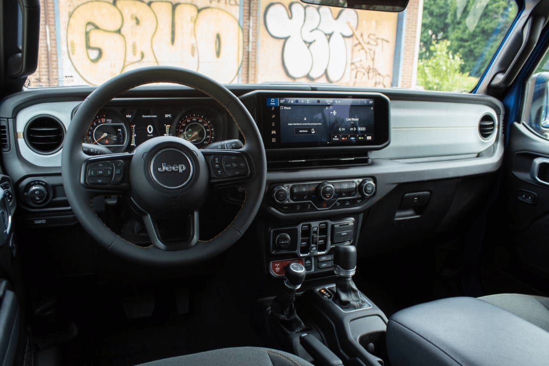 interior view of a Jeep Gladiator for sale in Palestine, TX