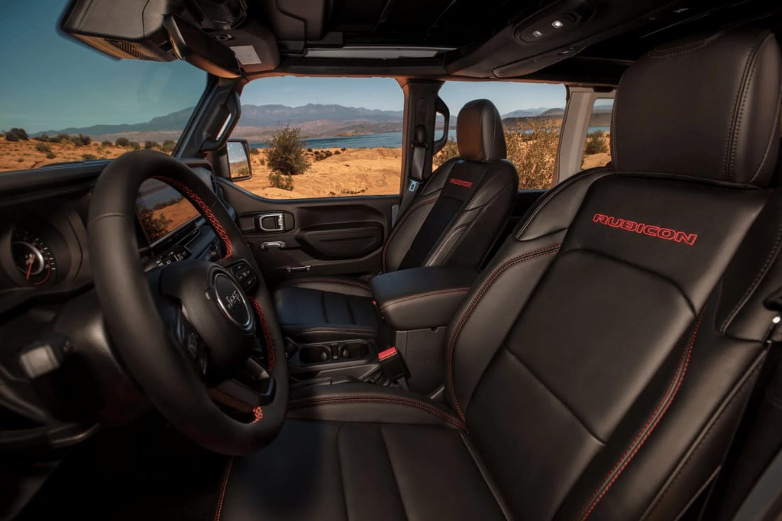 interior view of a Jeep Wrangler available in Center, TX