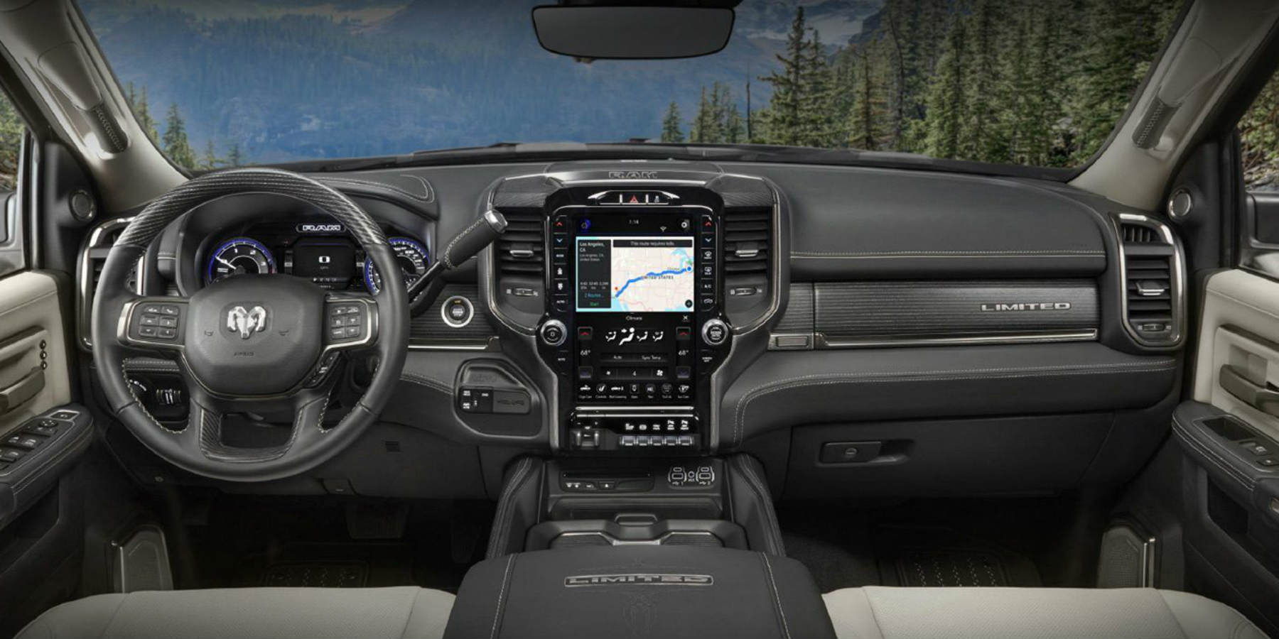 interior view of a Ram 2500 for sale near Tyler, TX