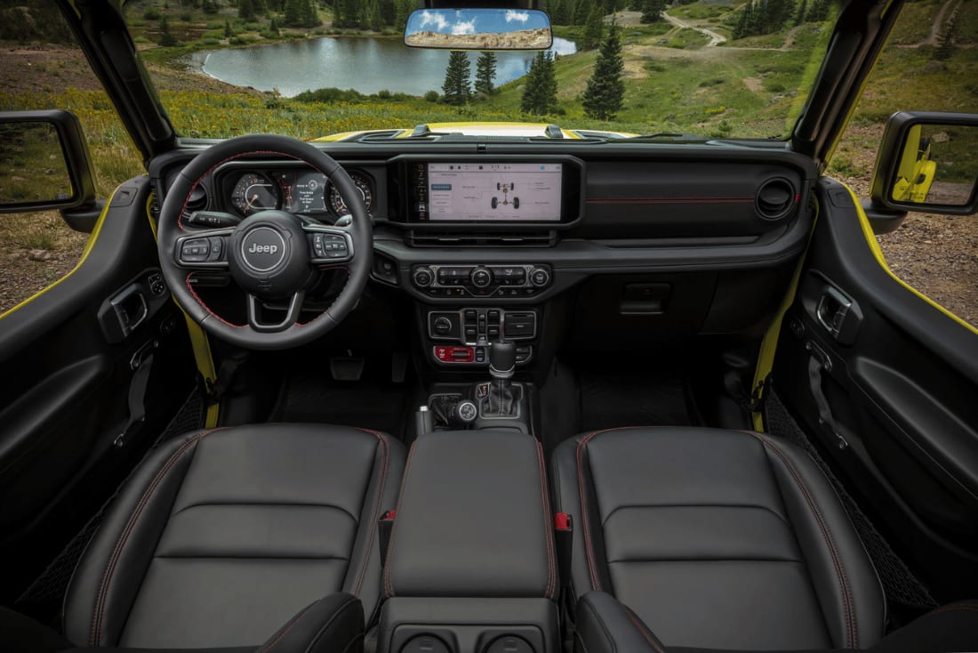 interior view of a Jeep Gladiator for sale near Tyler, TX
