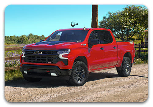 Red Chevrolet Silverado 1500