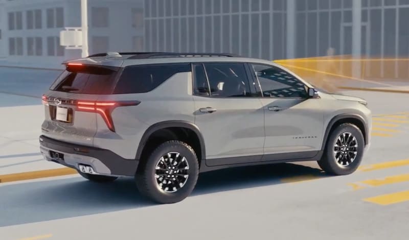 2024 Chevy Traverse Front Pedestrian and Bicycle Braking