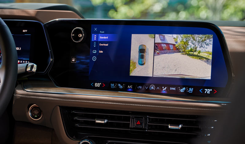 2025 Chevrolet Tahoe infotainment system showing HD Rear Vision Camera