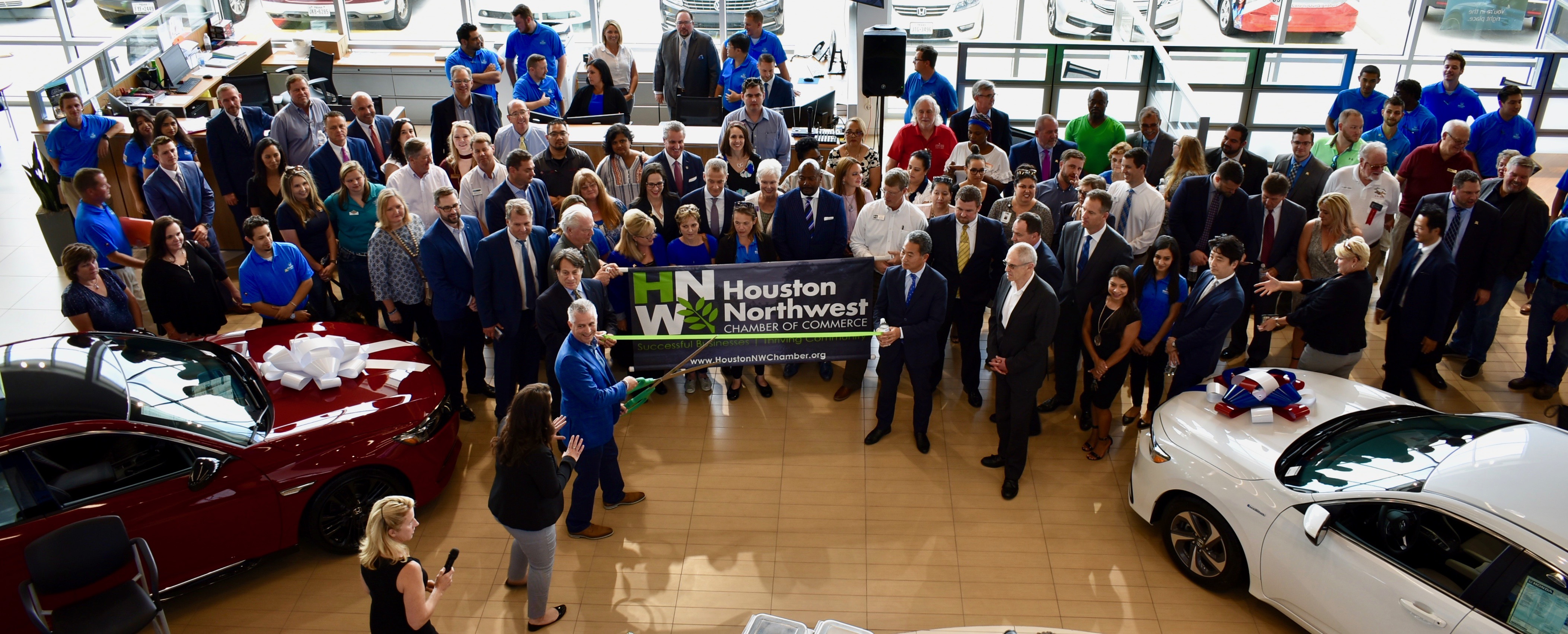 Honda of Tomball Grand Opening – Ribbon Cutting Group Photo