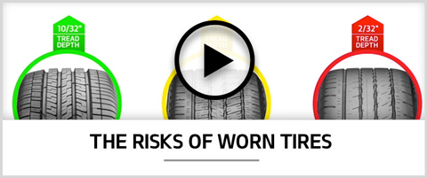 risk of worn tires video