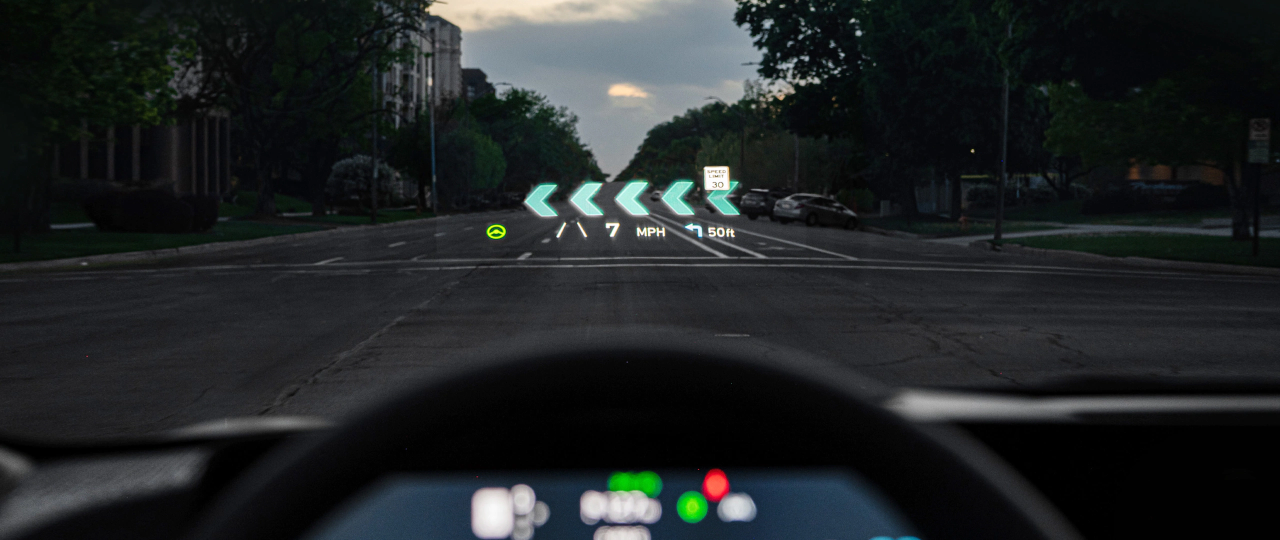 Kia windshield heads-up display