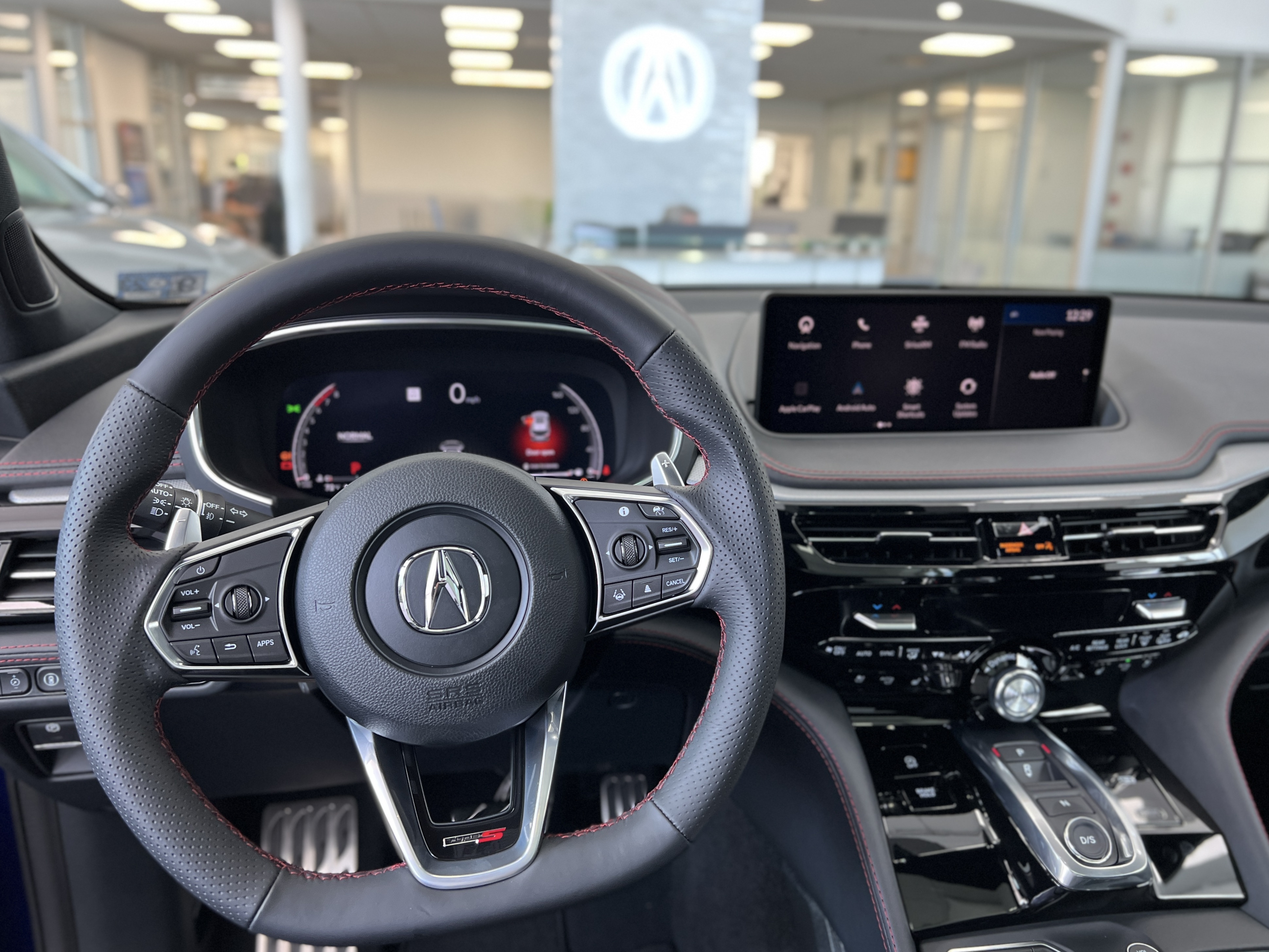 Interior Steering wheel and dashboard