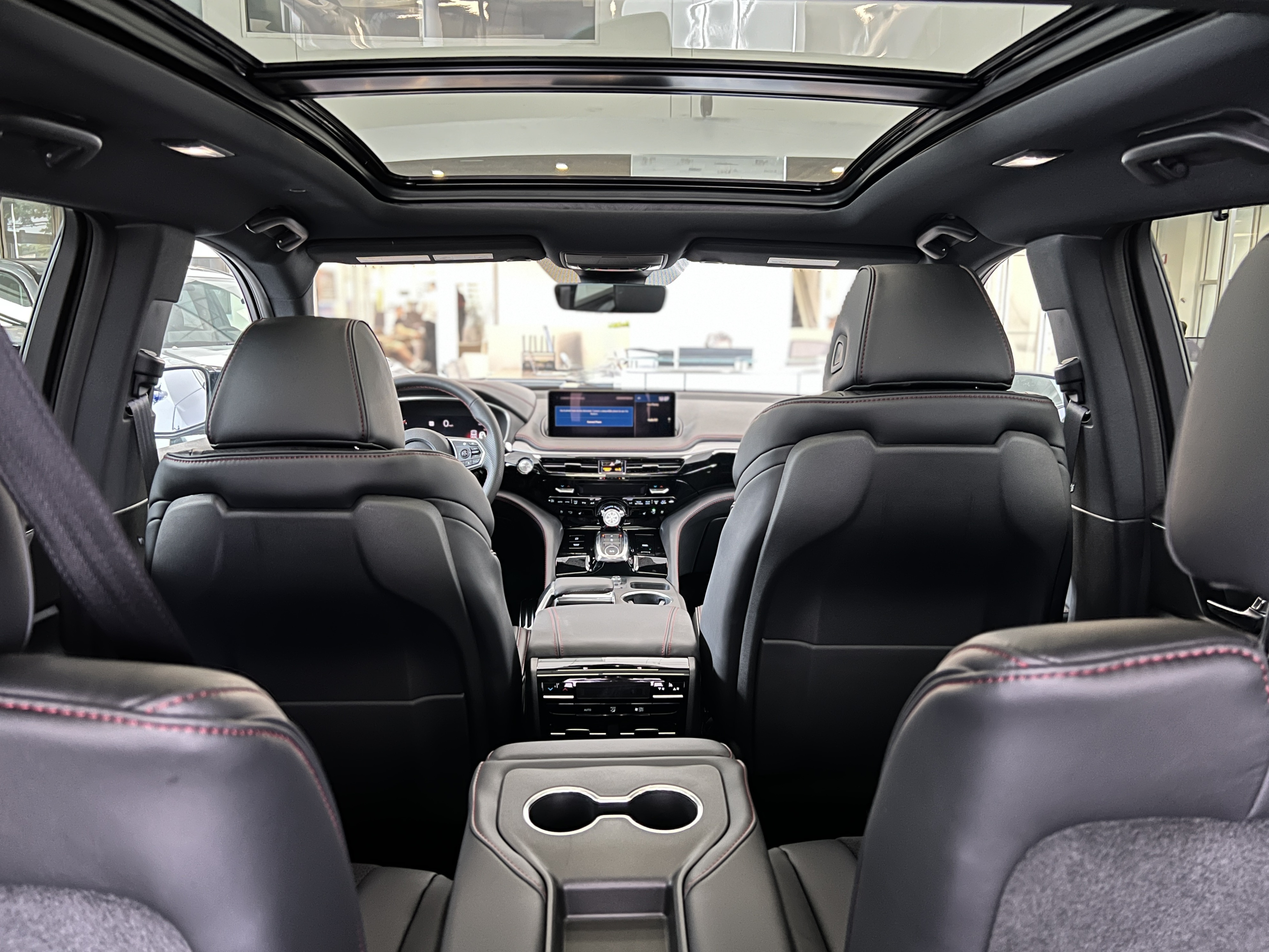 Interior view from the third row seating looking forward
