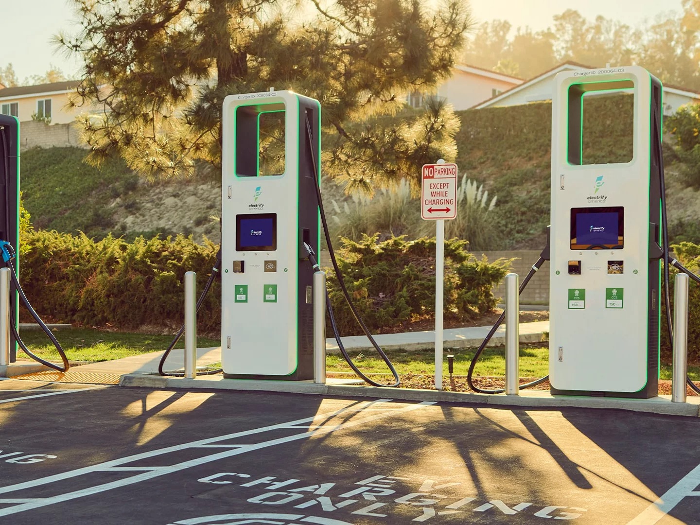 Complimentary charging with Electrify America.