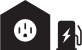 Home and public charging icon