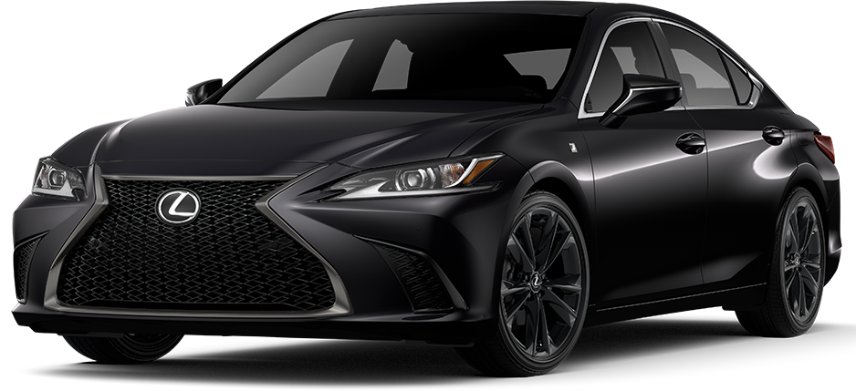 Exterior of the Lexus ES 300h F SPORT Handling shown in Caviar.