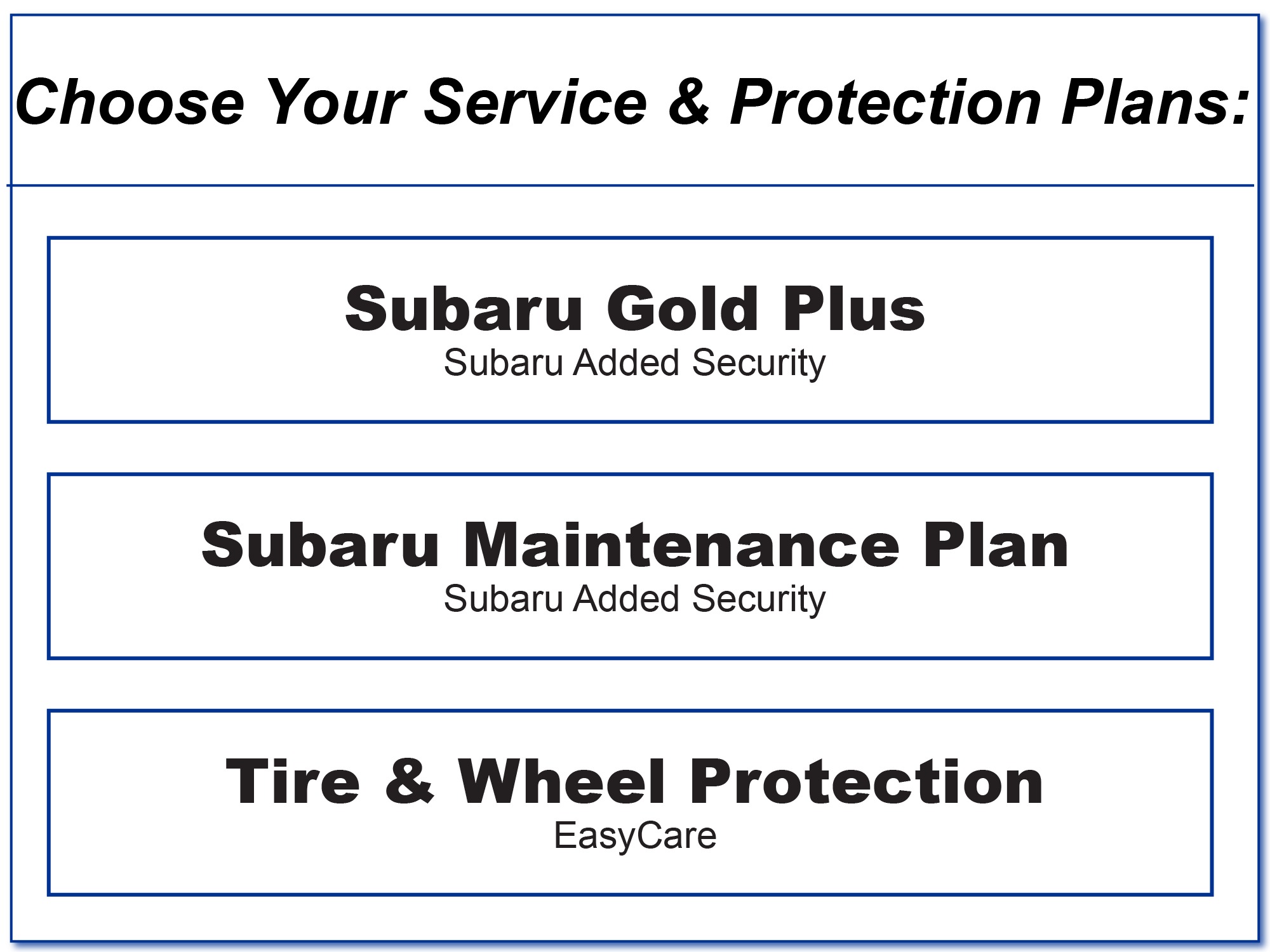 Service & Protection Plans