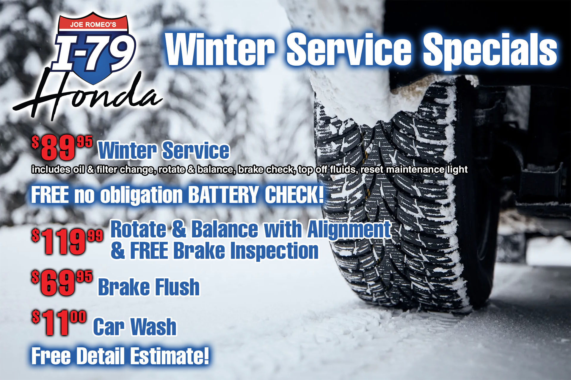 Honda Service Auto Repair Department Joe Romeo's I79 Honda