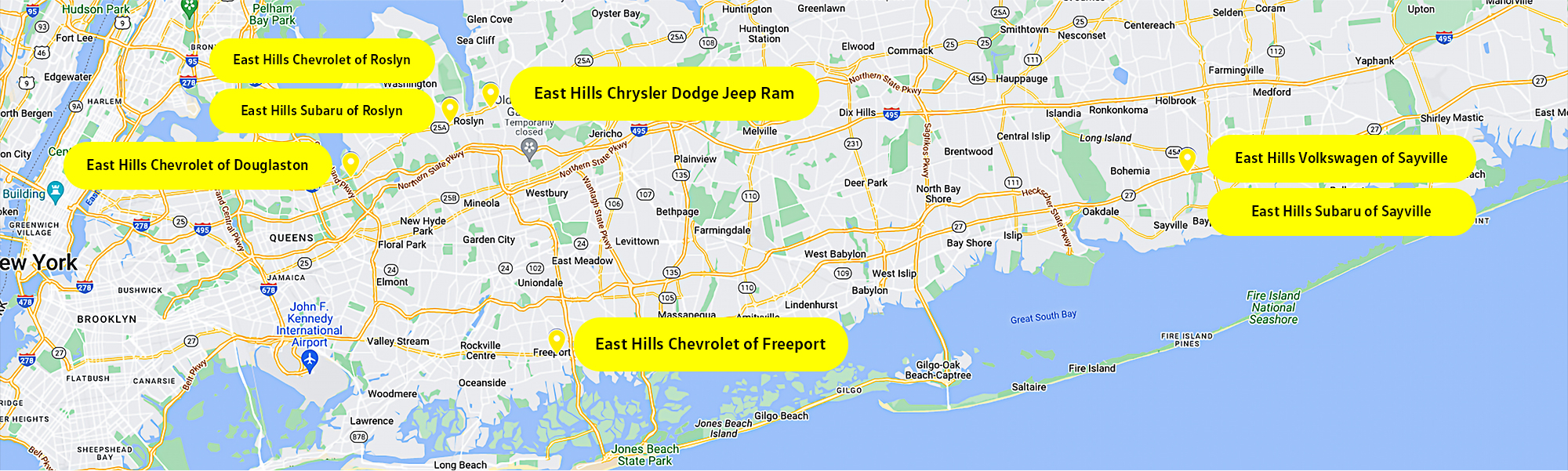 Hours, Location & Directions East Hills Auto Group