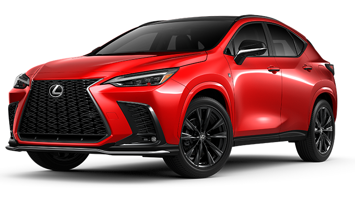 Exterior of the Lexus NX F SPORT Handling shown in Redline.