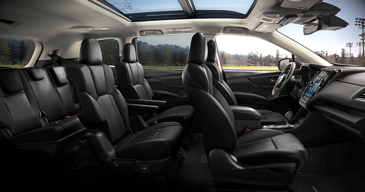 2025 Subaru Ascent Bronze Edition 7 Passenger Shown in Black StarTex with Bronze Stitch