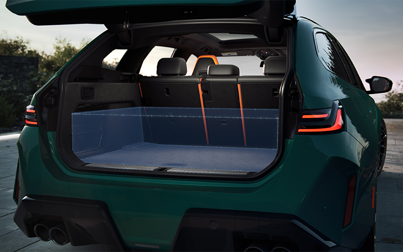 The BMW M5 Touring’s cargo space.