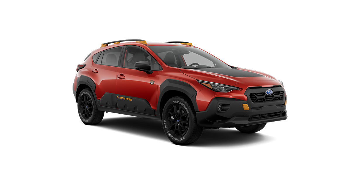 2025 Subaru Crosstrek Wilderness Shown in Sun Blaze Pearl