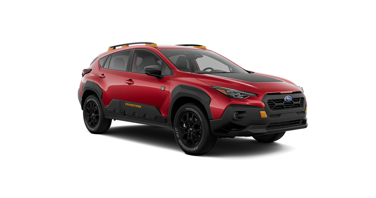 2025 Subaru Crosstrek Wilderness Shown in Lithium Red Pearl