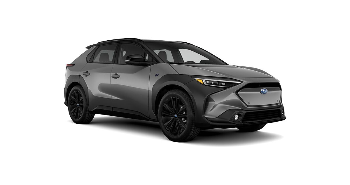 2025 Subaru Solterra Touring Onyx Edition Shown in Smoked Carbon, Two To
                ne