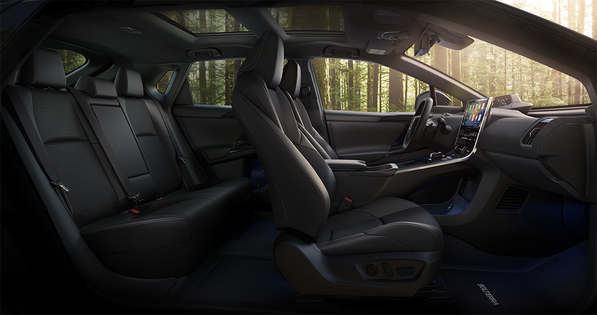 2025 Subaru Solterra Touring Onyx Edition Shown in Black StarTex