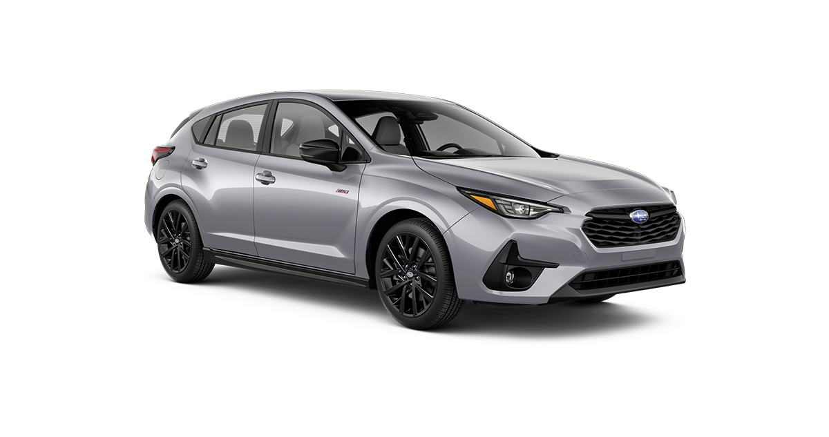 2025 Subaru Impreza RS Shown in Ice Silver Metallic