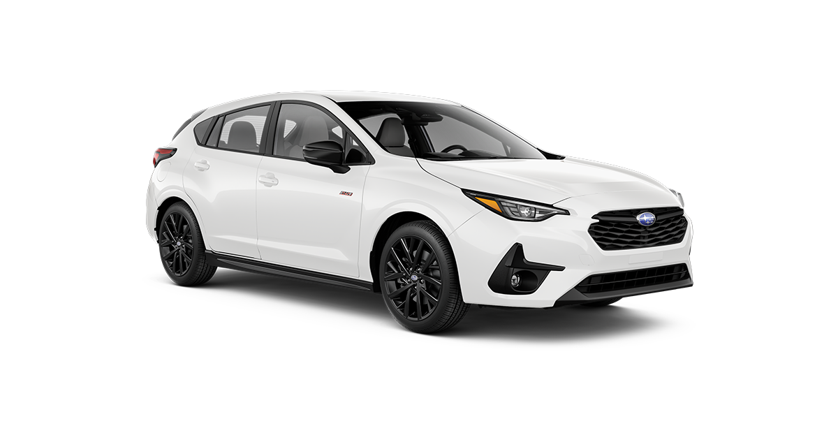 2025 Subaru Impreza RS Shown in Crystal White Pearl