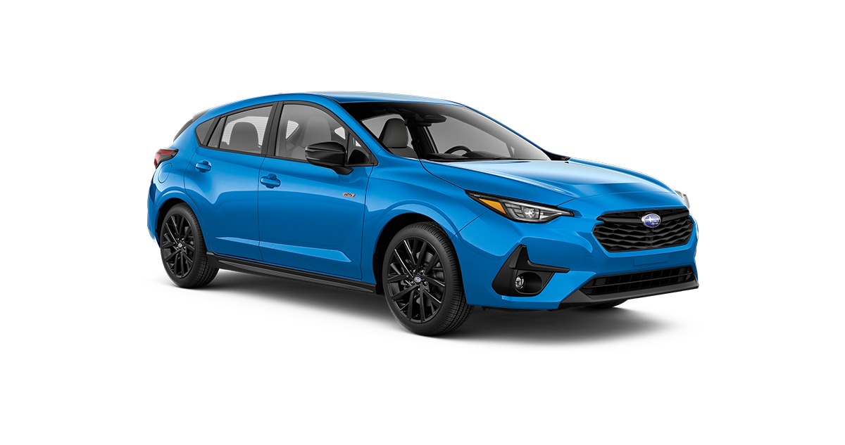 2025 Subaru Impreza RS Shown in Oasis Blue