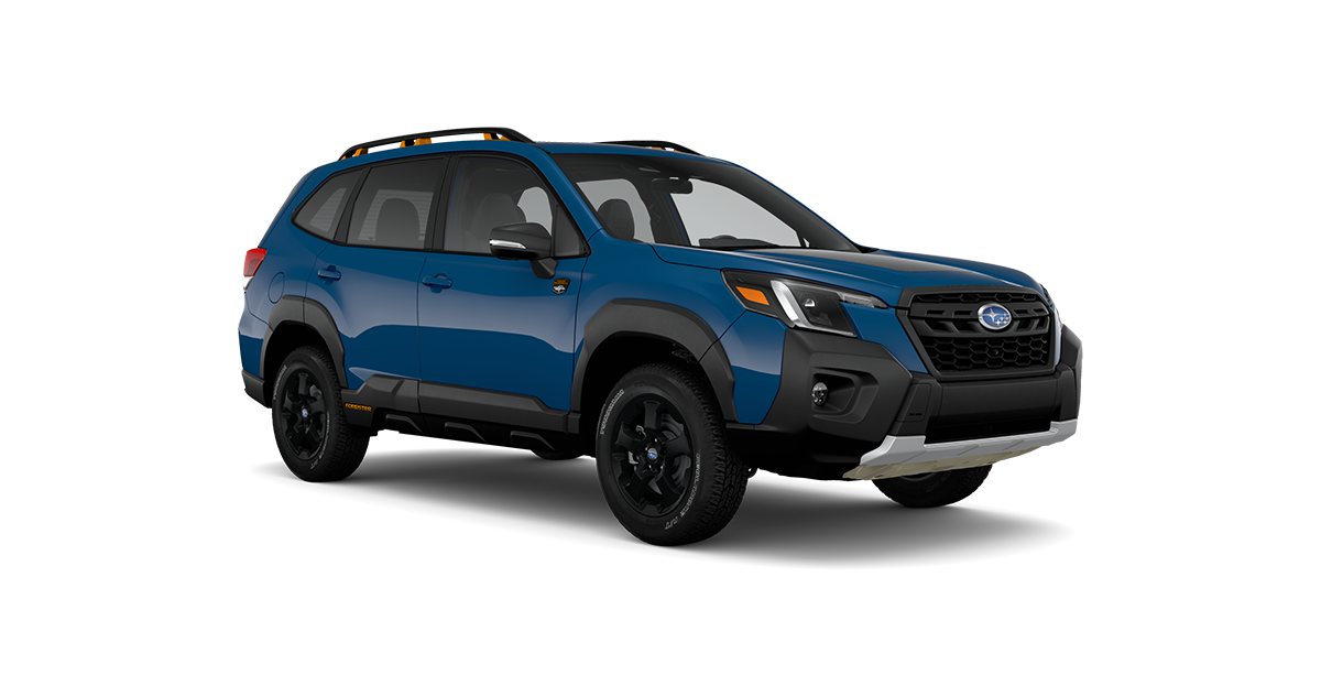 2025 Subaru Forester Wilderness Shown in Geyser Blue