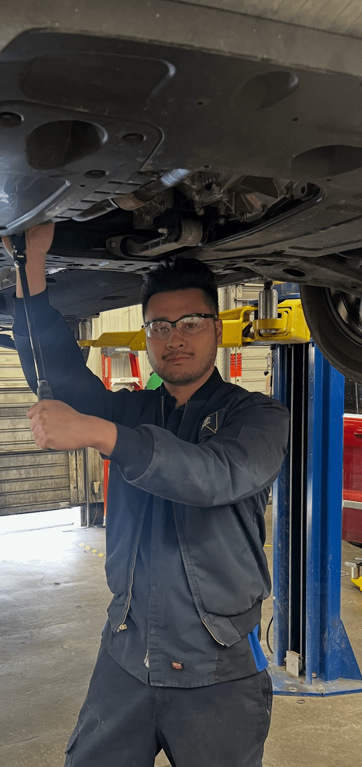 broken down car parked on the side of the road