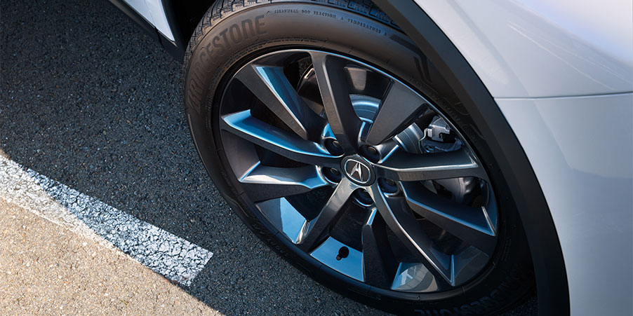 New tire on an Acura vehicle