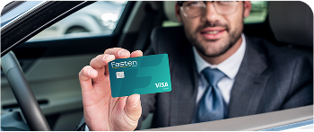 Person showing Fasten Card