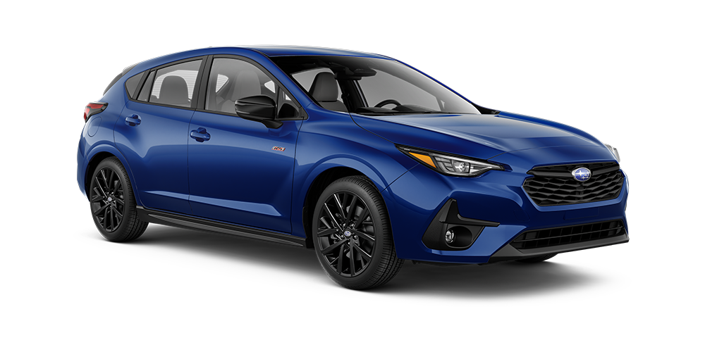 2026 Subaru Impreza RS Shown in Sapphire Blue Pearl