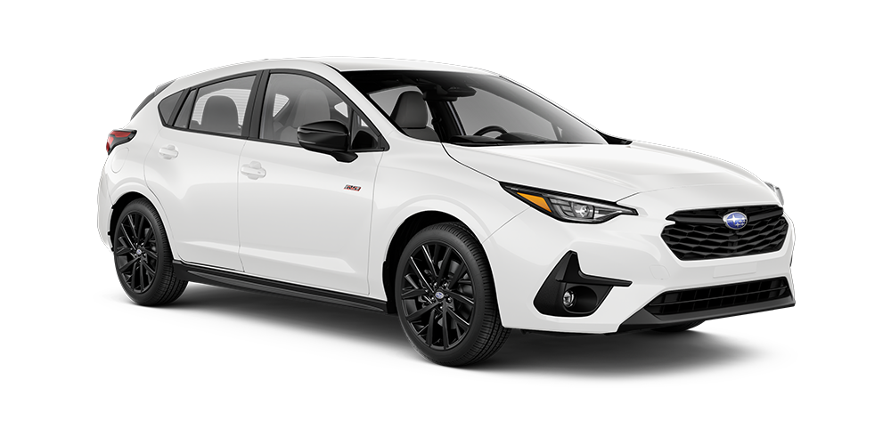 2026 Subaru Impreza RS Shown in Crystal White Pearl