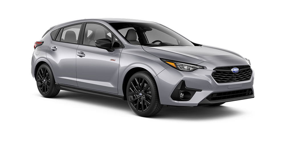 2026 Subaru Impreza RS Shown in Ice Silver Metallic