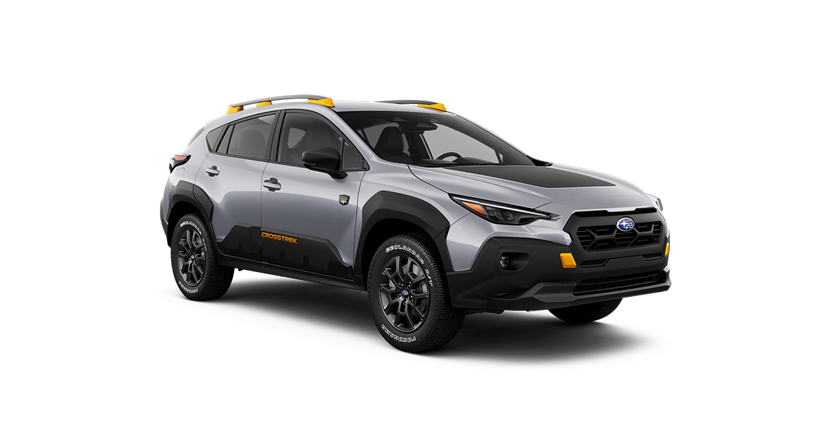 2026 Subaru Crosstrek Wilderness Shown in Ice Silver Metallic