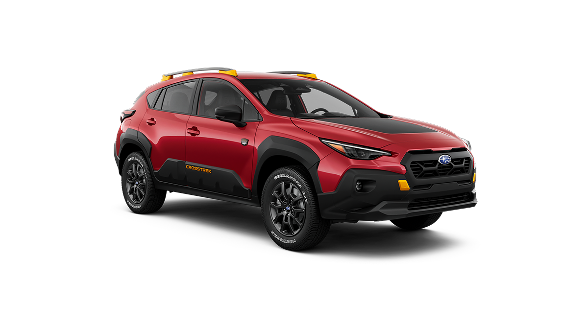 2026 Subaru Wilderness Shown in Lithium Red Pearl