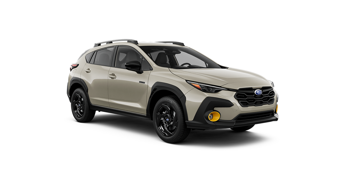 2026 Subaru Crosstrek Sport Hybrid Shown in Sand Dune Pearl