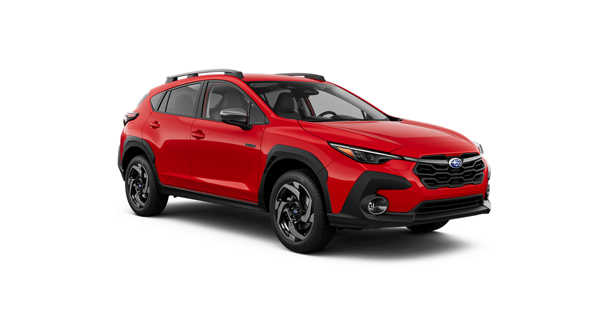 2026 Subaru Crosstrek Limited Hybrid Shown in Pure Red