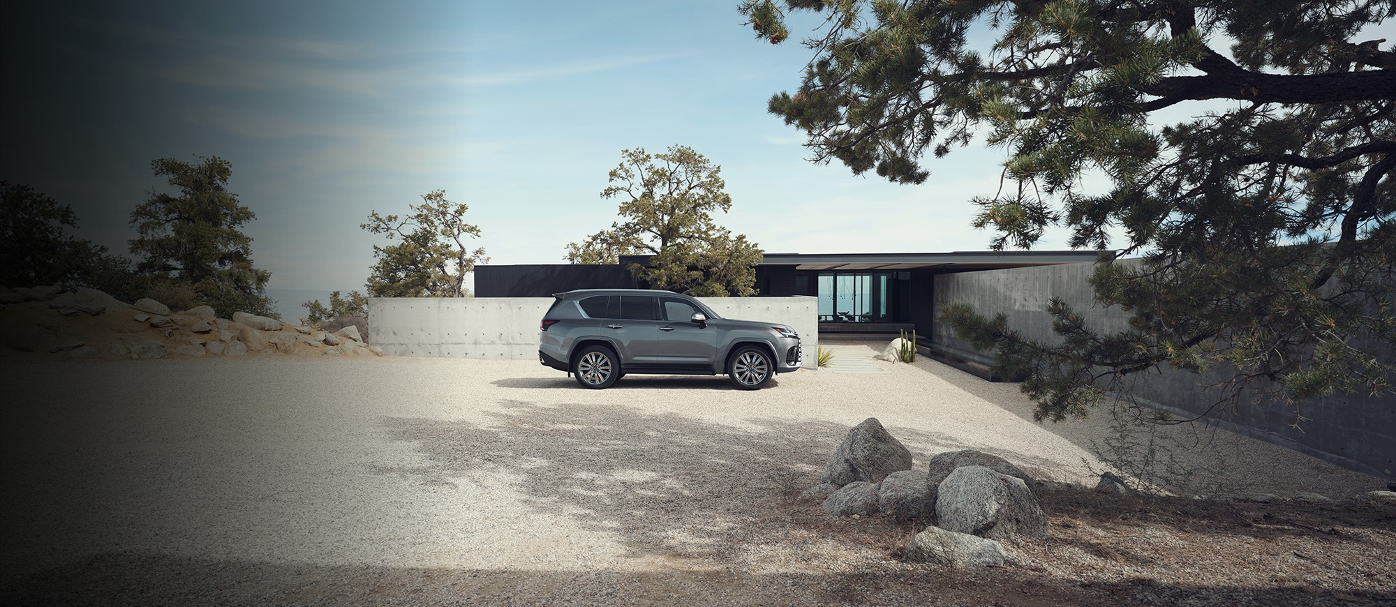 Lexus LX 600 Luxury shown in Atomic Silver.