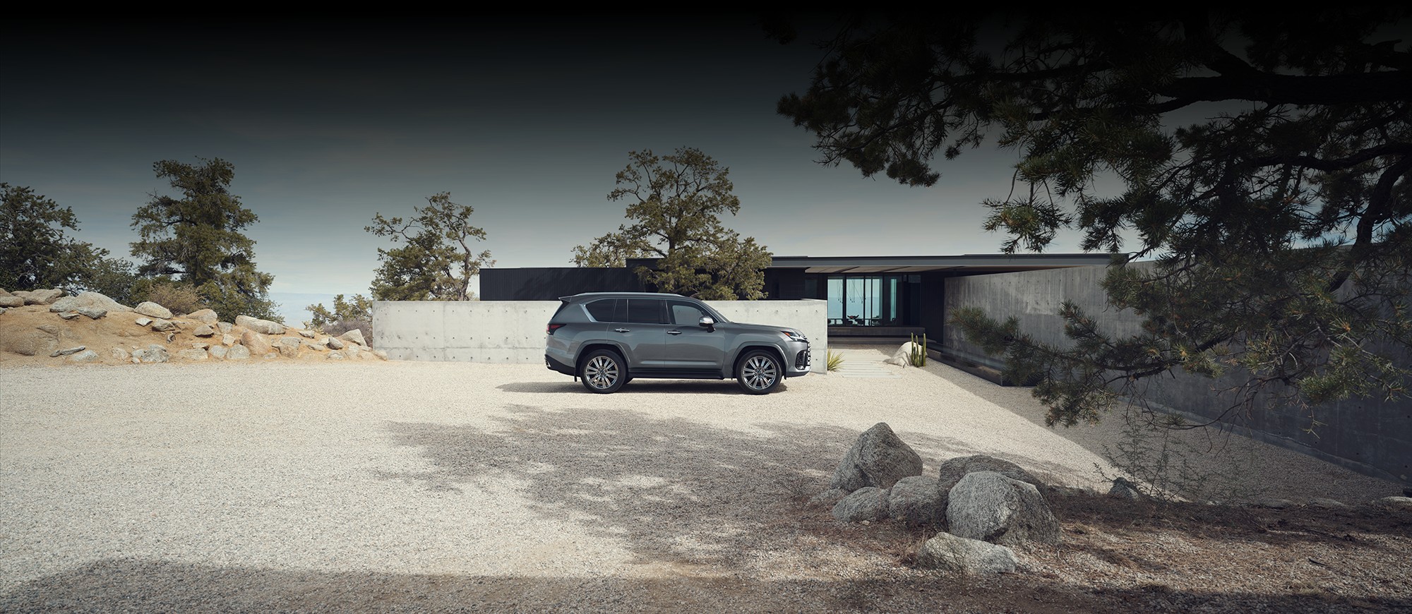 Lexus LX 600 Luxury shown in Atomic Silver.